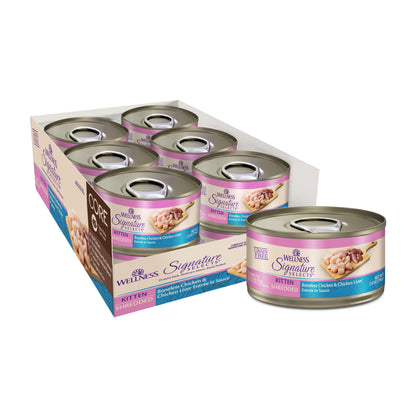 Wellness CORE Signature Selects Shredded Chicken & Chicken Liver Kitten Grain Free Wet Cat Food 2.8oz