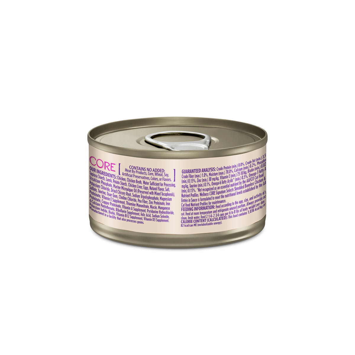 Wellness CORE Signature Selects Shredded Chicken & Lamb Grain Free Wet Cat Food 2.8oz