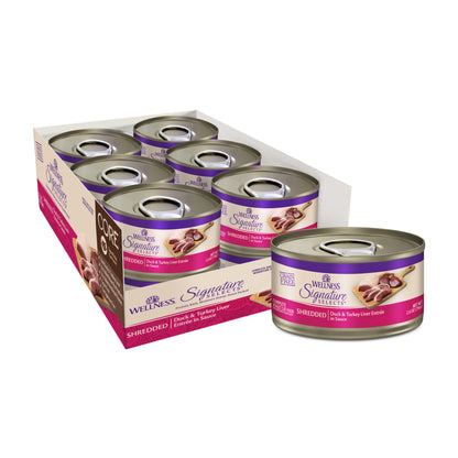 Wellness CORE Signature Selects Shredded Duck & Turkey Liver Grain Free Wet Cat Food 2.8oz