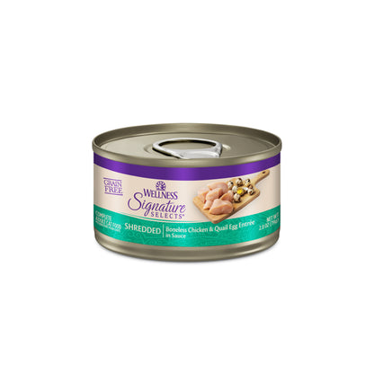 Wellness CORE Signature Selects Shredded Chicken & Quail Egg Grain Free Wet Cat Food 2.8oz
