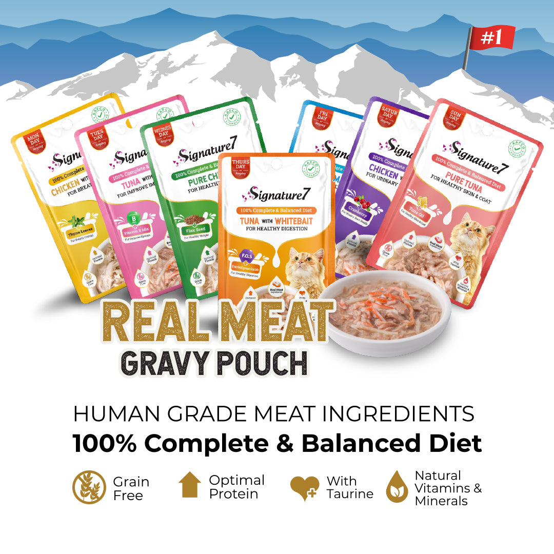 Signature7 Tuna & Whitebait in Gravy (Healthy Digestion – Thursday) 50g