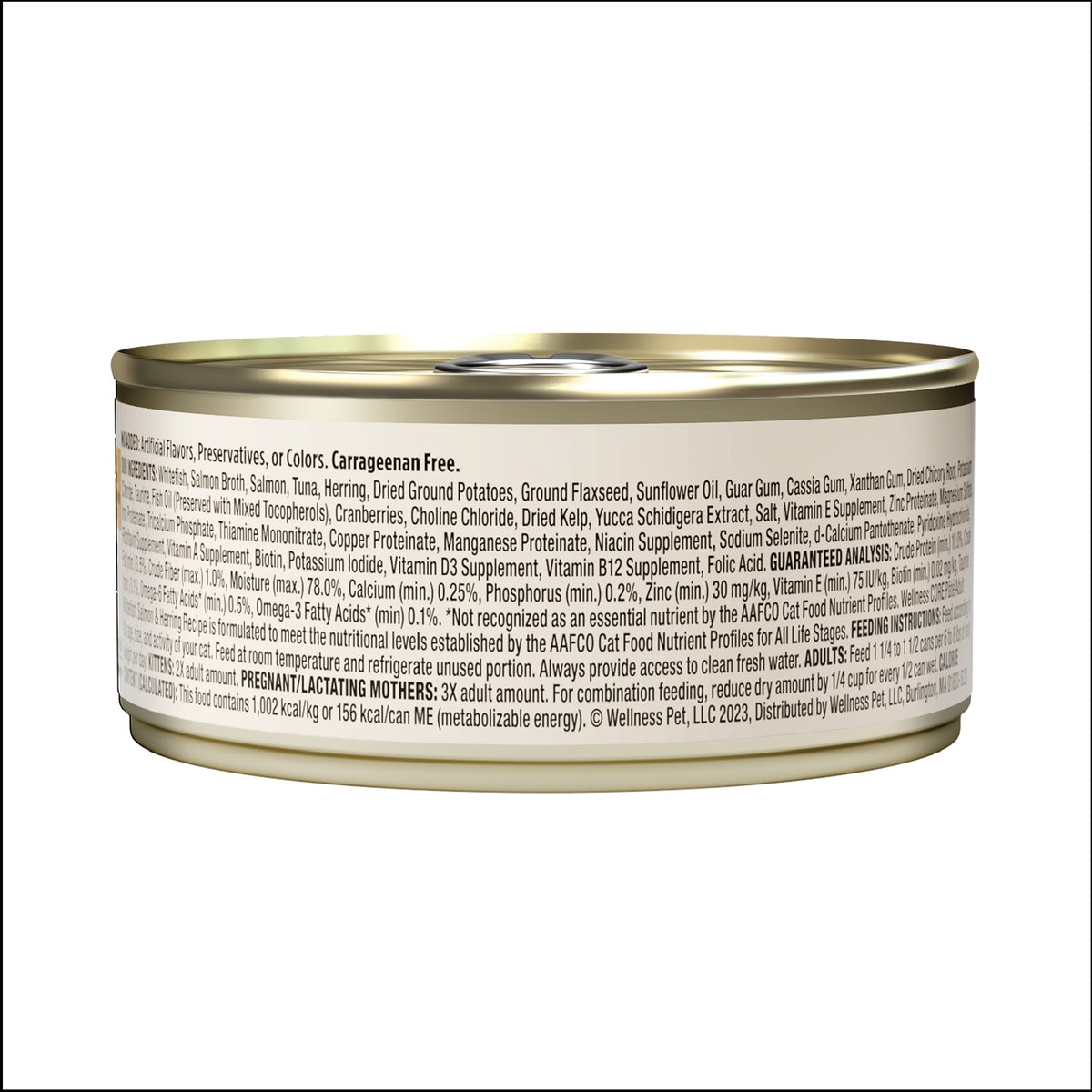 Wellness CORE Whitefish, Salmon & Herring Grain Free Pate Canned Cat Food 5.5oz