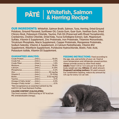 Wellness CORE Whitefish, Salmon & Herring Grain Free Pate Canned Cat Food 5.5oz