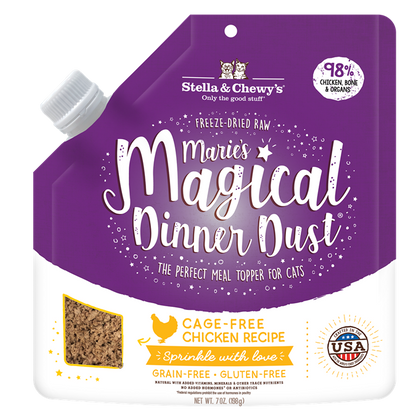 Stella & Chewy’s Marie’s Magical Dinner Dust Cage Free Chicken Meal Topper for Cats 7oz
