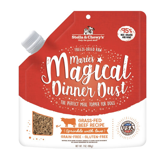 Stella & Chewy’s Marie’s Magical Dinner Dust Grass-Fed Beef for Dogs 7oz