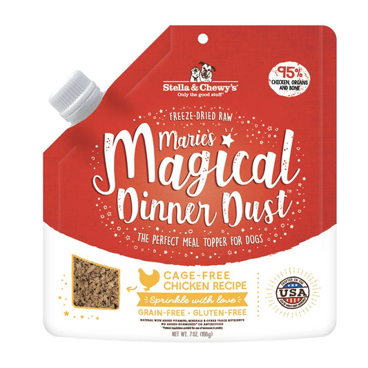 Stella & Chewy’s Marie’s Magical Dinner Dust Cage-Free Chicken for Dogs 7oz