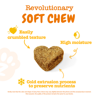 Zesty Paws Probiotic Bites Pumpkin Flavour Dog Supplement Chews 250ct