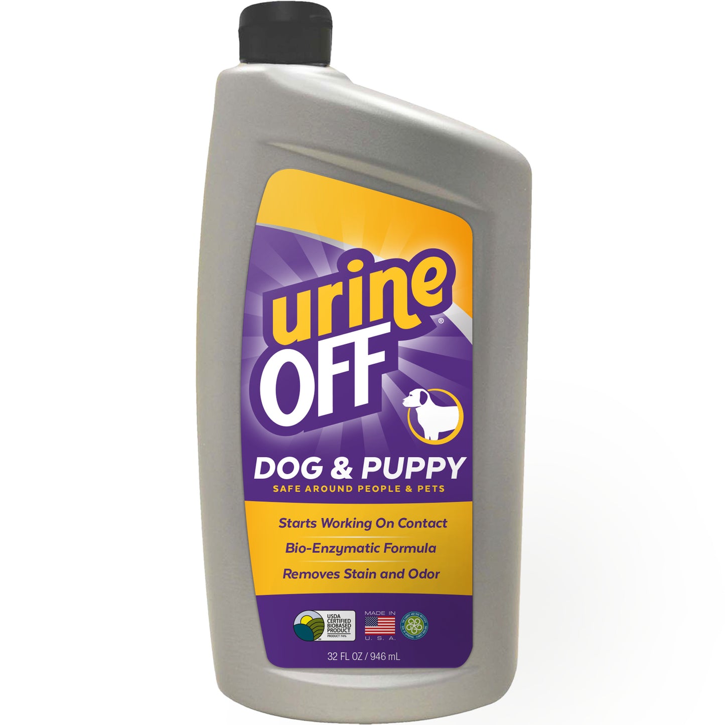 Urine Off Dog and Puppy Hard Surface Stain and Odour Remover Spray 500ml and 32oz refill