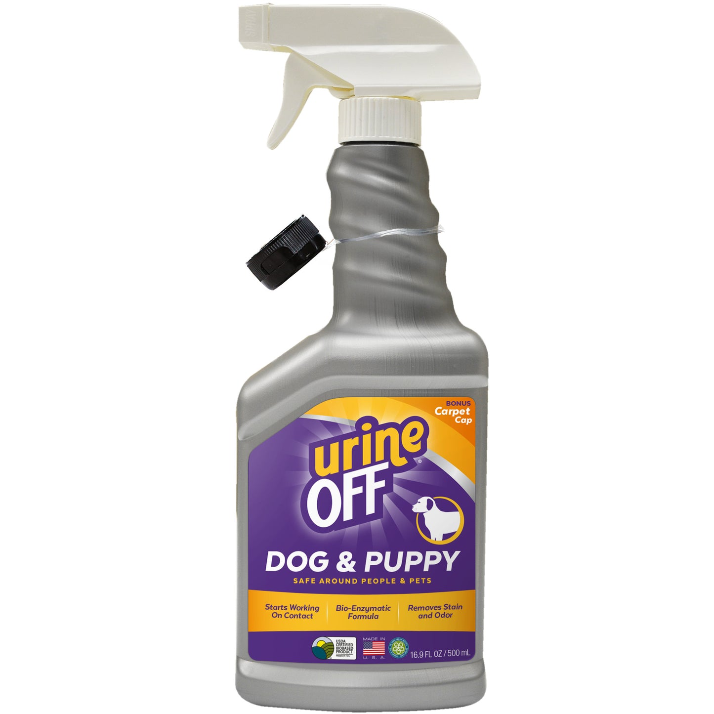 Urine Off Dog and Puppy Hard Surface Stain and Odour Remover Spray 500ml and 32oz refill