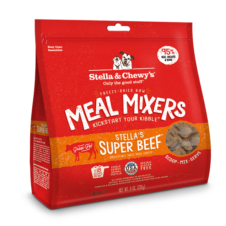Stella & Chewy’s Super Beef Meal Mixers for Dogs 8oz