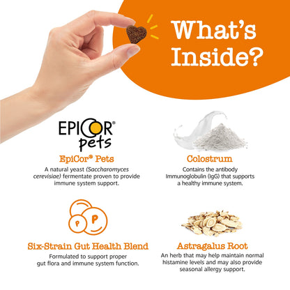 Zesty Paws Aller-Immune Bites Dog Supplement Chews 90ct for Skin Gut & Immune Support