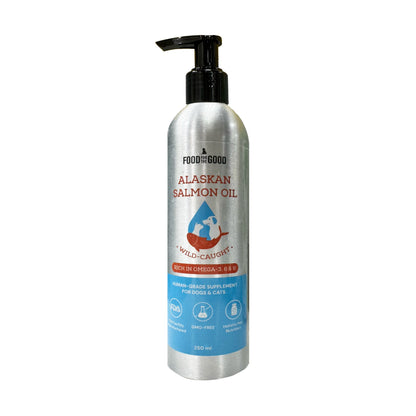Food For The Good Alaskan Salmon Oil Supplement for Cats & Dogs 250ml