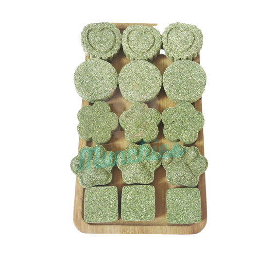 Munchies Timothy Hay Cake (6pcs, 90g) – Natural High-Fibre Treat