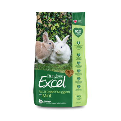 [Buy 2nd Bag @ 30% off] Burgess Excel Adult Rabbit Nuggets with Mint - 1.5kg