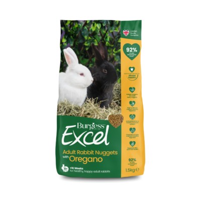 [Buy 2nd Bag @ 30% off] Burgess Excel Adult Rabbit Nuggets with Oregano - 1.5kg