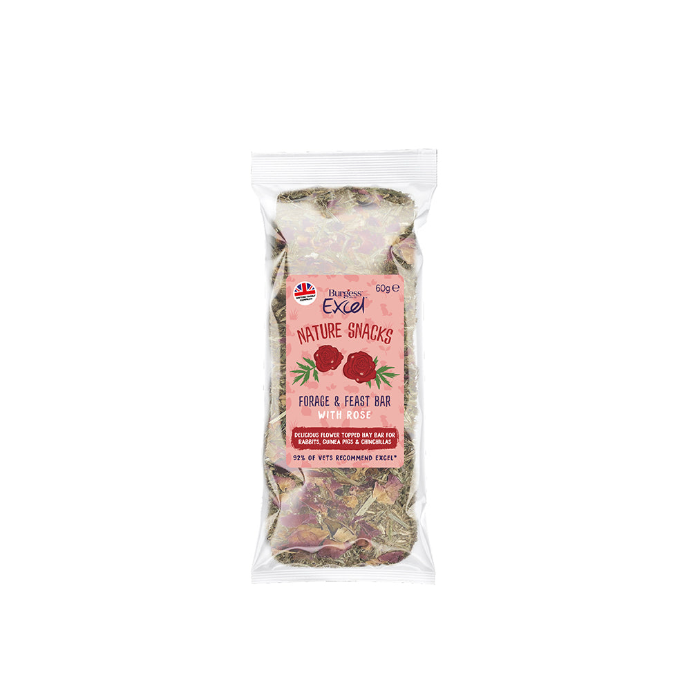 [Any 4 for $19.80] Burgess Excel Hay Bar with Rose 60g