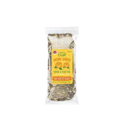 [Any 4 for $19.80] Burgess Excel Forage Feast Hay Bar with Marigold