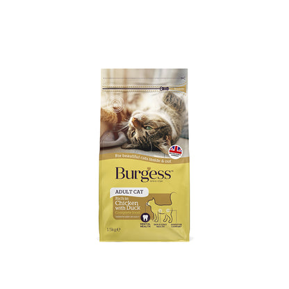 Burgess Adult Cat Complete Chicken & Duck Dry Food