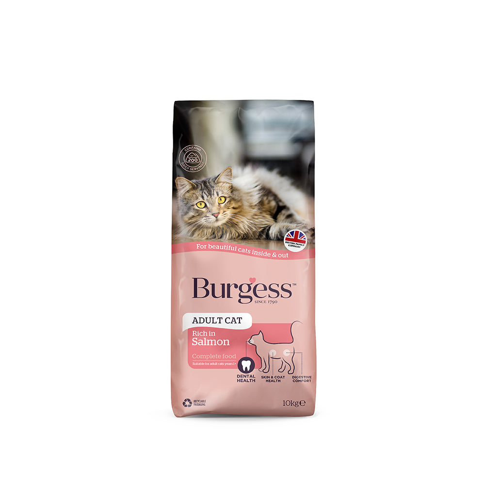 Burgess Adult Cat Complete Scottish Salmon Dry Food