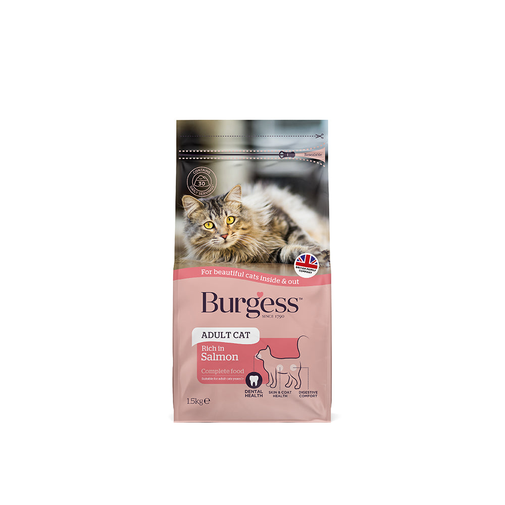 Burgess Adult Cat Complete Scottish Salmon Dry Food