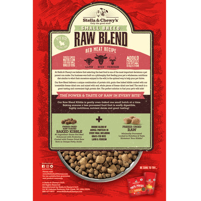 Stella & Chewy’s Red Meat Raw Blend Kibble for Small Breed Dogs 3.5LB