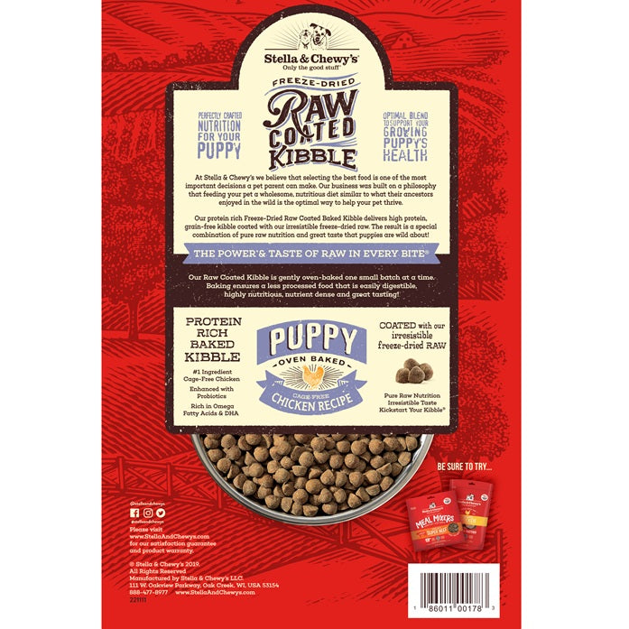 Stella & Chewy’s Cage Free Chicken Raw Coated Kibble for Puppies 3.5LB