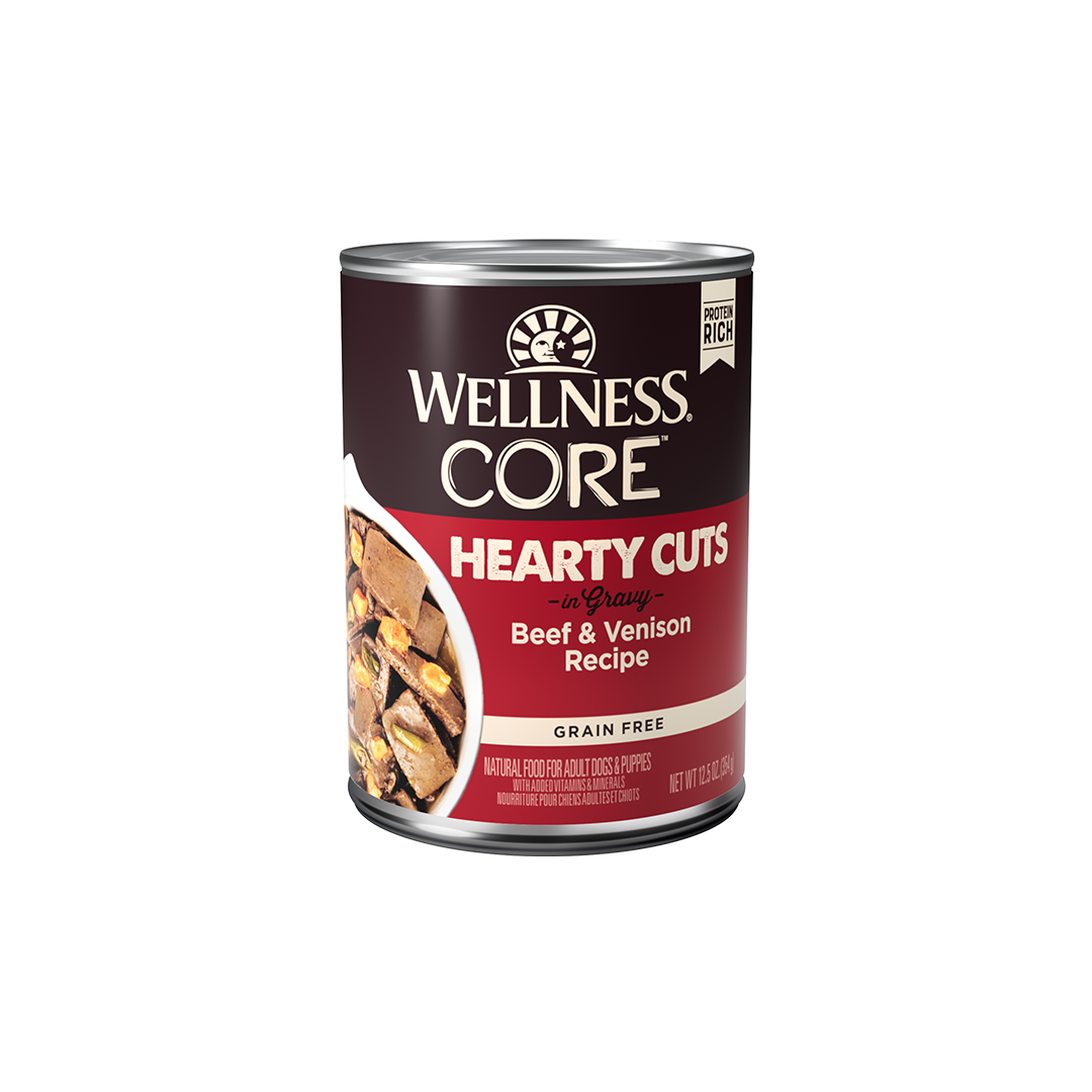 Wellness CORE Hearty Cuts Beef & Venison Grain Free Wet Dog Food 12.5oz