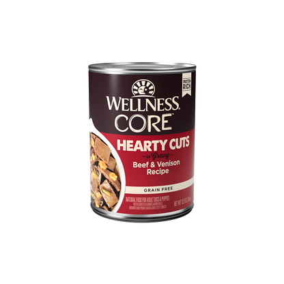 Wellness CORE Hearty Cuts Beef & Venison Grain Free Wet Dog Food 12.5oz