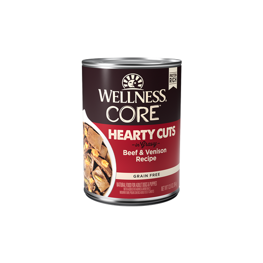Wellness CORE Hearty Cuts Beef & Venison Grain Free Wet Dog Food 12.5oz