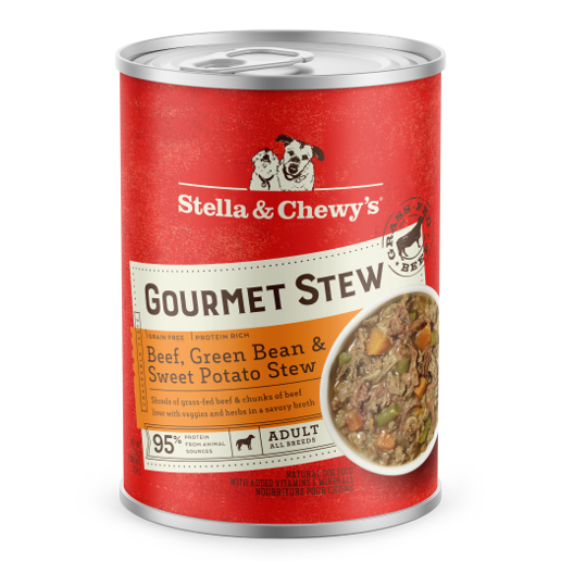 Stella & Chewy’s Gourmet Beef, Green Bean & Sweet Potato Stew Grain Free Canned Dog Food 12.5oz