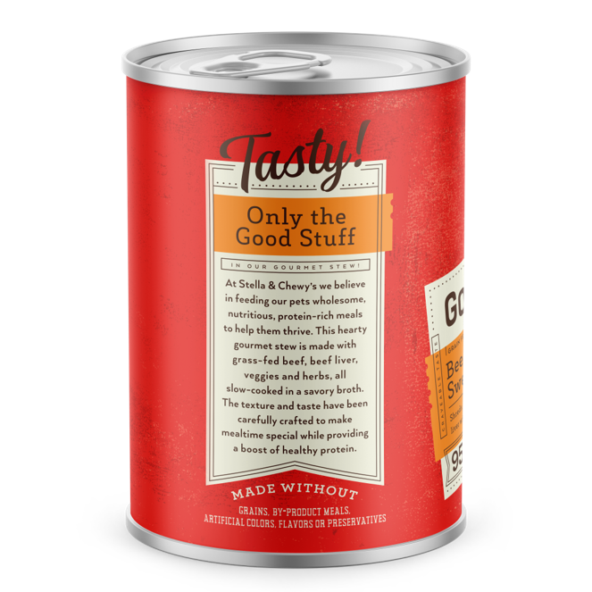 Stella & Chewy’s Gourmet Beef, Green Bean & Sweet Potato Stew Grain Free Canned Dog Food 12.5oz