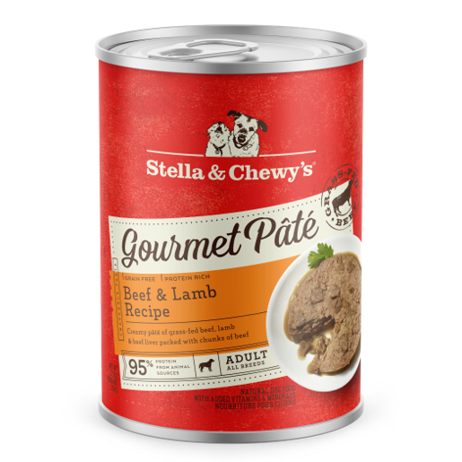 Stella & Chewy’s Gourmet Pate Beef & Lamb Recipe Grain Free Canned Dog Food 12.5oz
