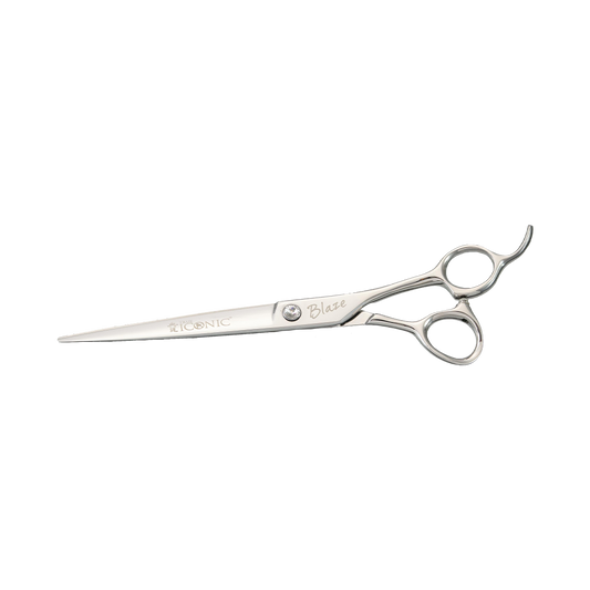 True Iconic Blaze Straight Shear 7 Inch Precision Grooming Scissors