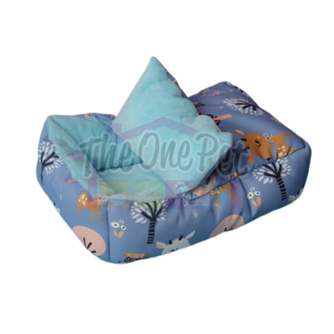 Munchies Hanging Metal Frame Bed with Cushion – Cosy Nest for Small Pets