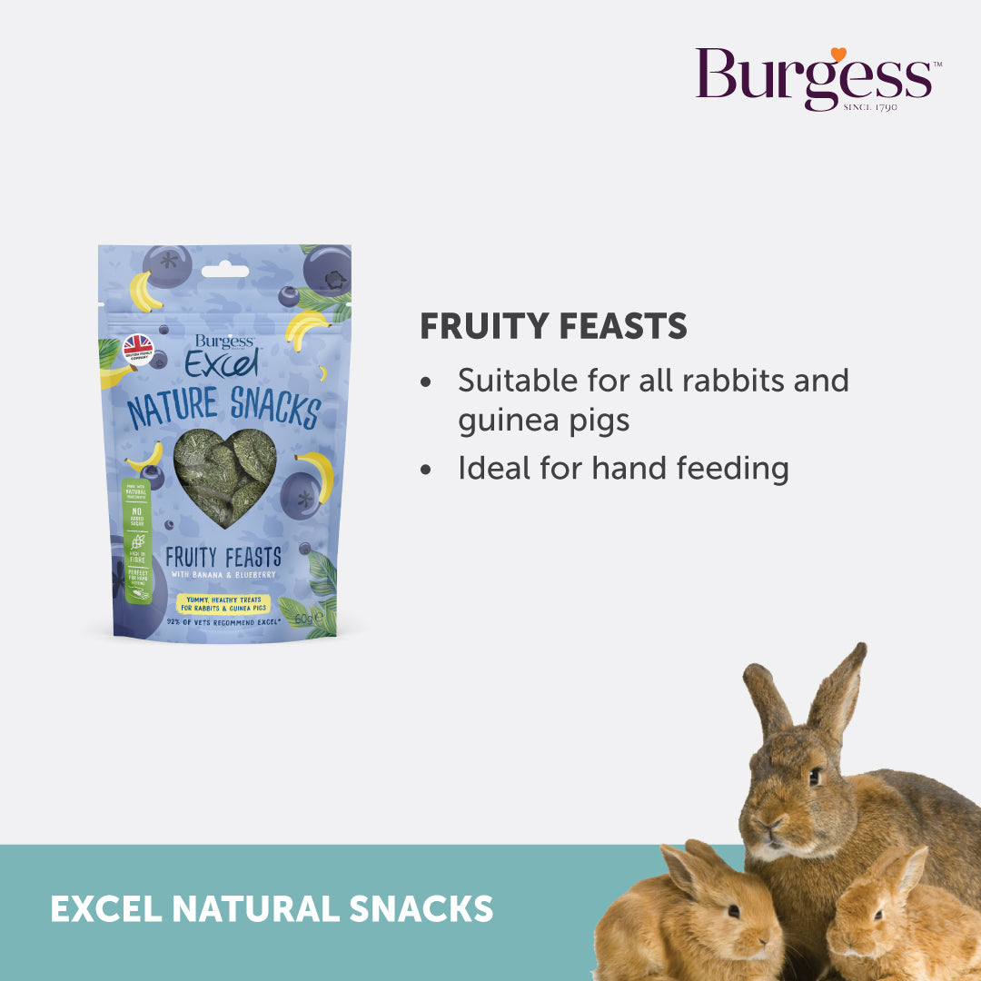 [Any 4 for $19.80] Burgess Excel Fruity Feasts – 60g
