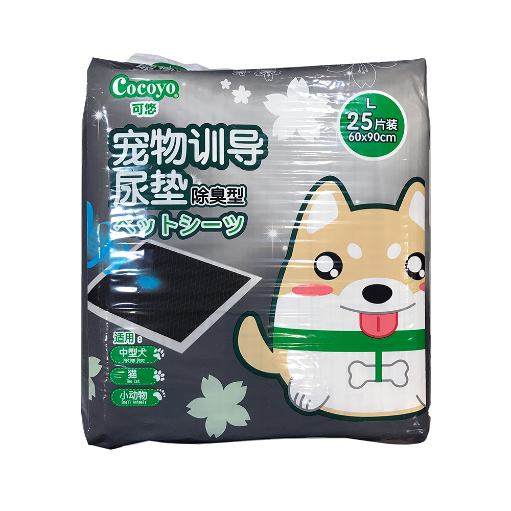 Cocoyo Charcoal Pet Pee Pads 60x90cm (24pcs) – Leak-Proof & Odour Control