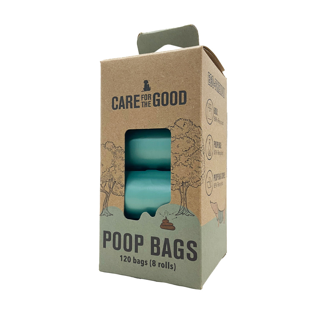 Care For The Good Unscented Dog Poop Bags 120pcs – Eco-Friendly, Durable & Easy to Use