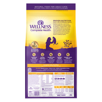 Wellness Complete Health Grain Free Indoor Deboned Chicken Adult Dry Cat Food 11.5lb