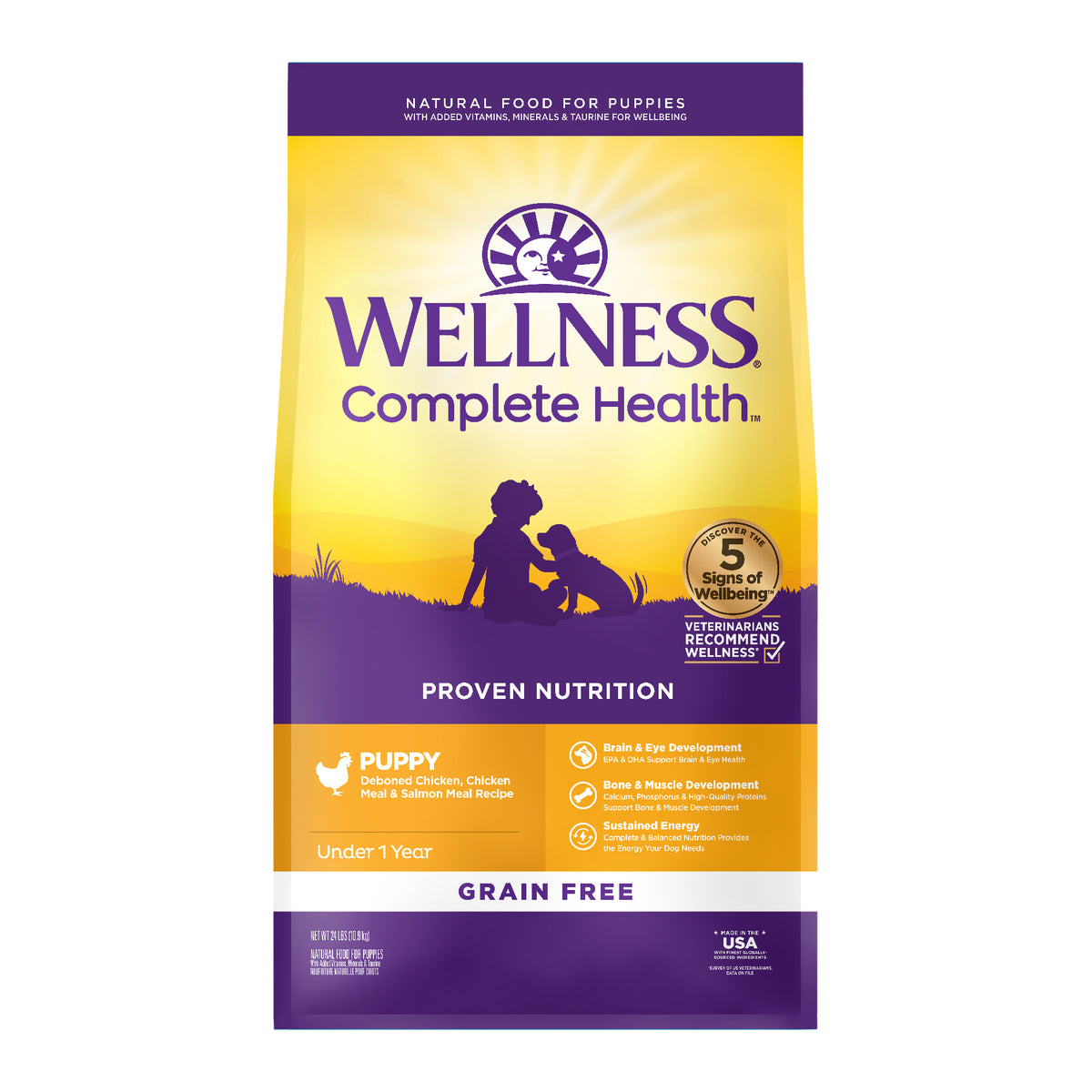 Wellness Complete Health Grain Free Puppy Dry Dog Food