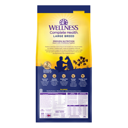 Wellness Complete Health Large Breed Chicken Adult Dry Dog Food 30lb