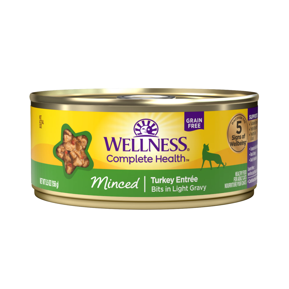 Wellness Complete Health Minced Turkey Entree Canned Cat Food 5.5oz