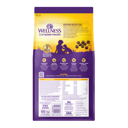 Wellness Complete Health Puppy Chicken, Oatmeal & Salmon Dry Dog Food 5LB and 30LB