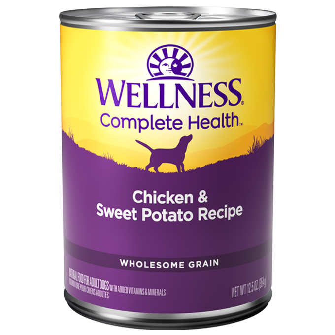 Wellness Complete Health Chicken & Sweet Potato Wet Dog Food 12.5oz