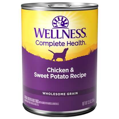 Wellness Complete Health Chicken & Sweet Potato Wet Dog Food 12.5oz