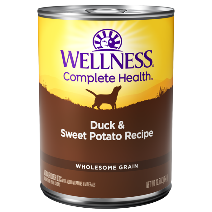 Wellness Complete Health Duck & Sweet Potato Wet Dog Food 12.5oz