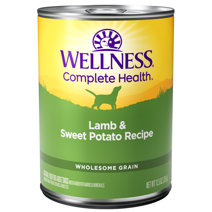 Wellness Complete Health Lamb & Sweet Potato Pate Canned Dog Food 12.5oz