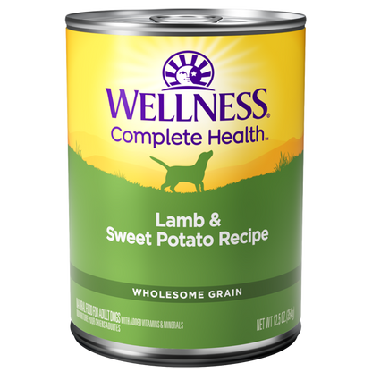 Wellness Complete Health Lamb & Sweet Potato Pate Canned Dog Food 12.5oz