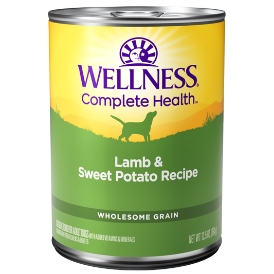 Wellness Complete Health Lamb & Sweet Potato Pate Canned Dog Food 12.5oz