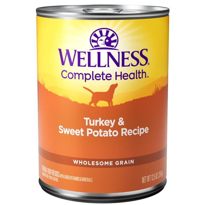 Wellness Complete Health Turkey & Sweet Potato Canned Dog Food 12.5oz