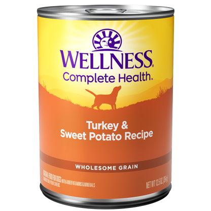 Wellness Complete Health Turkey & Sweet Potato Canned Dog Food 12.5oz